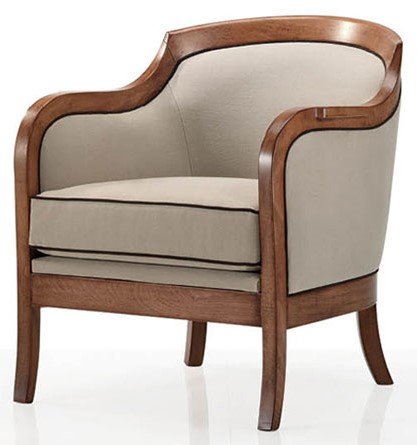 Busetto P412 Classical armchair with beech wood frame, available in a choice of finishes 1