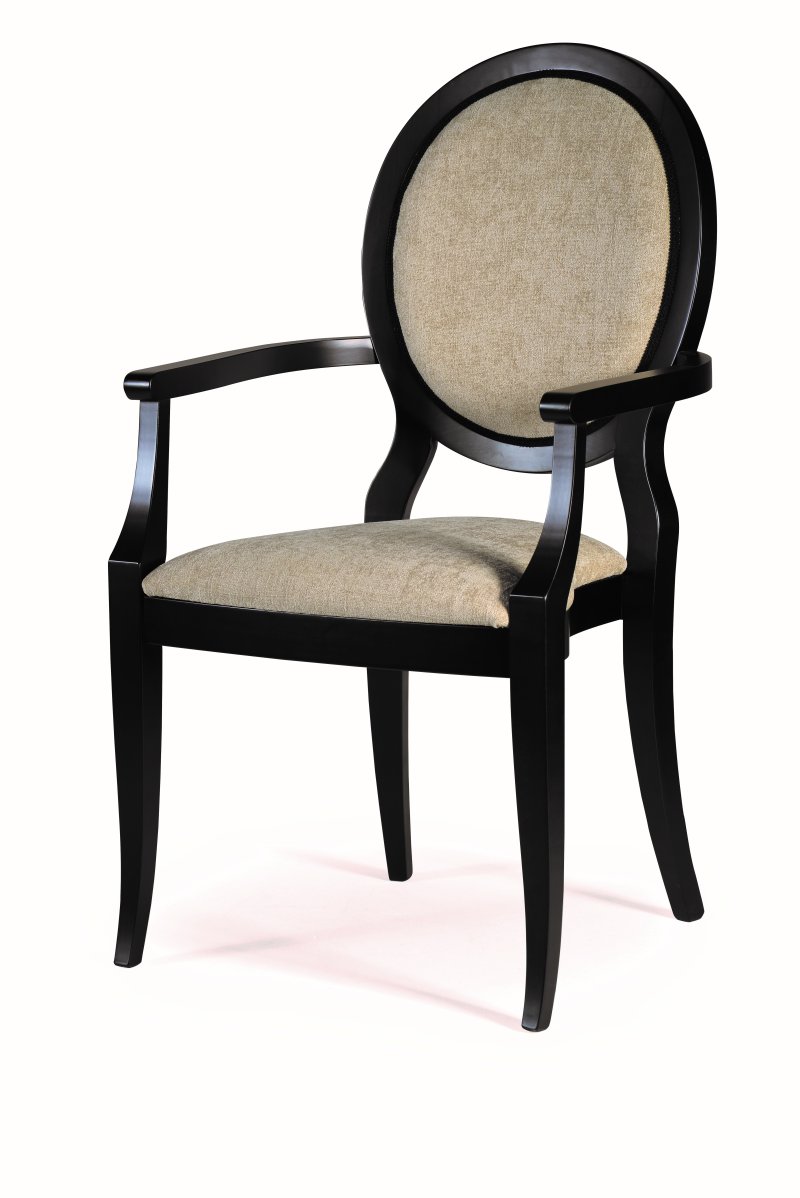Busetto S635IMA Classical chair  with armrest in solid beech wood, available in a choice of finishes 1