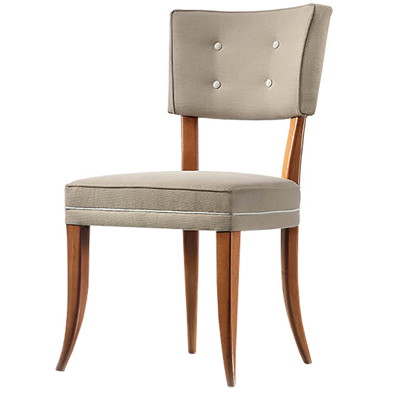 Busetto S758 Classical chair  with armrest in solid beech wood, available in a choice of finishes 1