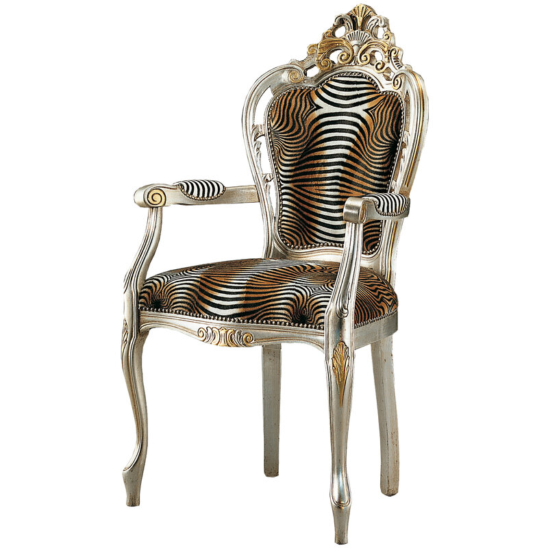 Busetto S663HA Poltroncina con braccioli dal design classico in massello di faggio, verniciatura personalizzabile in tinte da campionario 1