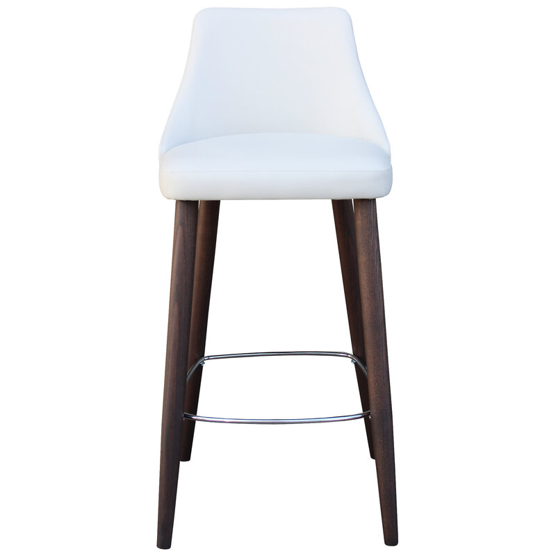 Busetto S025S Modern barstool with solid beech or ash wood legs 3