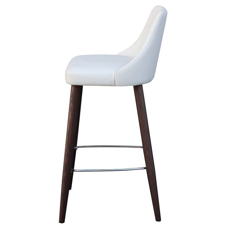 Busetto S025S Modern barstool with solid beech or ash wood legs 4