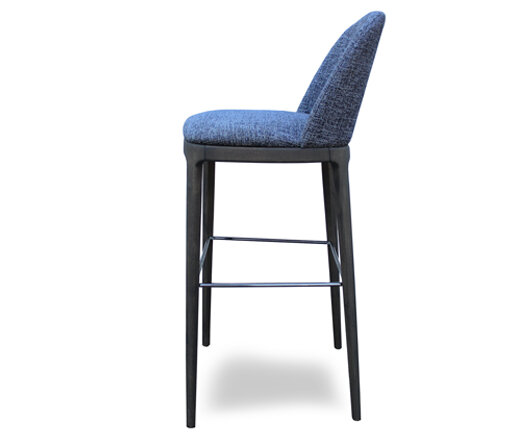 Busetto S035S Modern barstool with solid beech or ash wood legs 2
