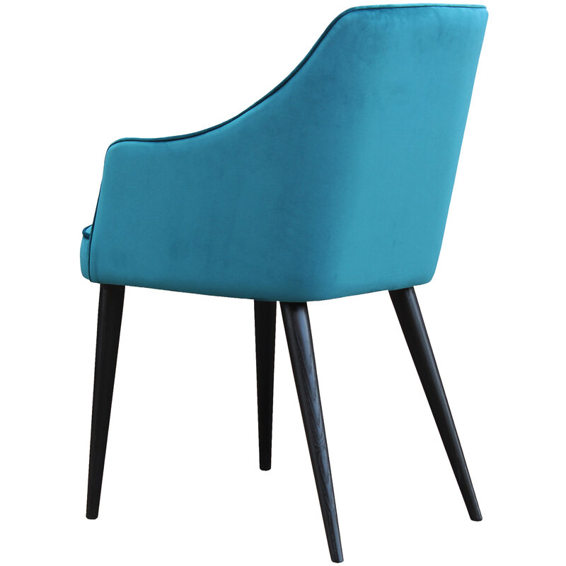 Busetto S025A Poltroncina con braccioli dal design moderno in massello di faggio o frassino 3