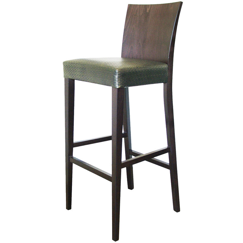 Busetto S114SQ Contemporary barstool made in solid beech wood 1
