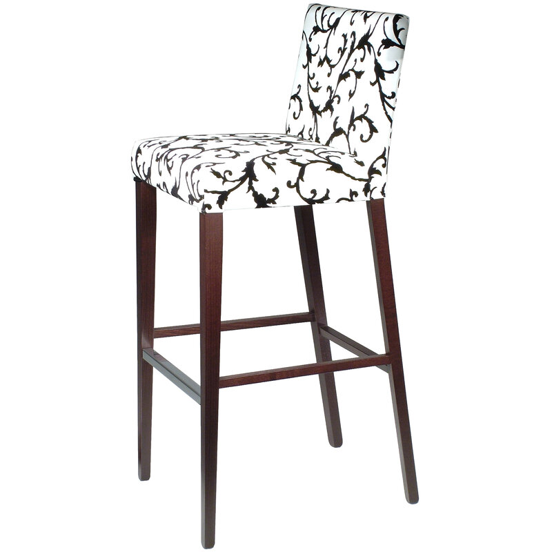 Busetto S205S Modern barstool made in solid beech or ash wood, available in a choice of finishes 1