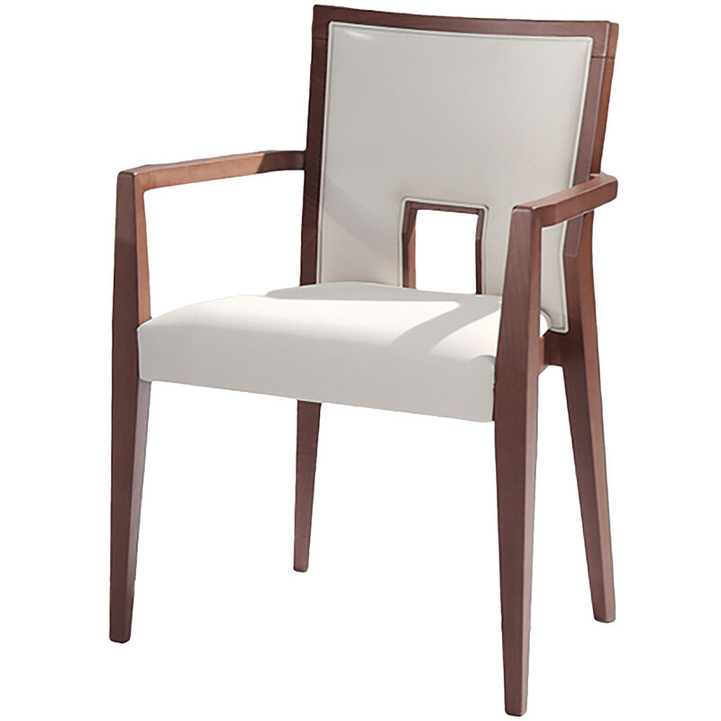 Busetto S195A Contemporary armchair made in solid beech wood, available in a choice of finishes 1