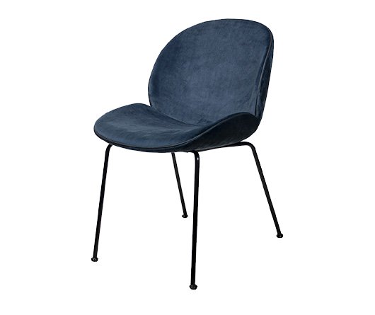 Busetto S401 Modern armchair with metal base available chromed or black colour 1
