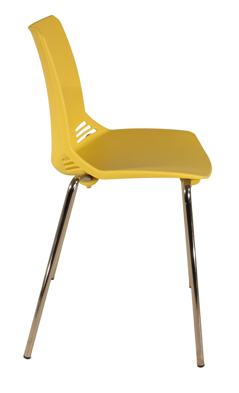 Busetto S510 <p><strong>ATTENZIONE: SEDIA DISPONIBILE PER ORDINI MULTIPLI DI 10 PEZZI.</strong> Sedia dallo stile moderno con basamento in metallo cromato 3