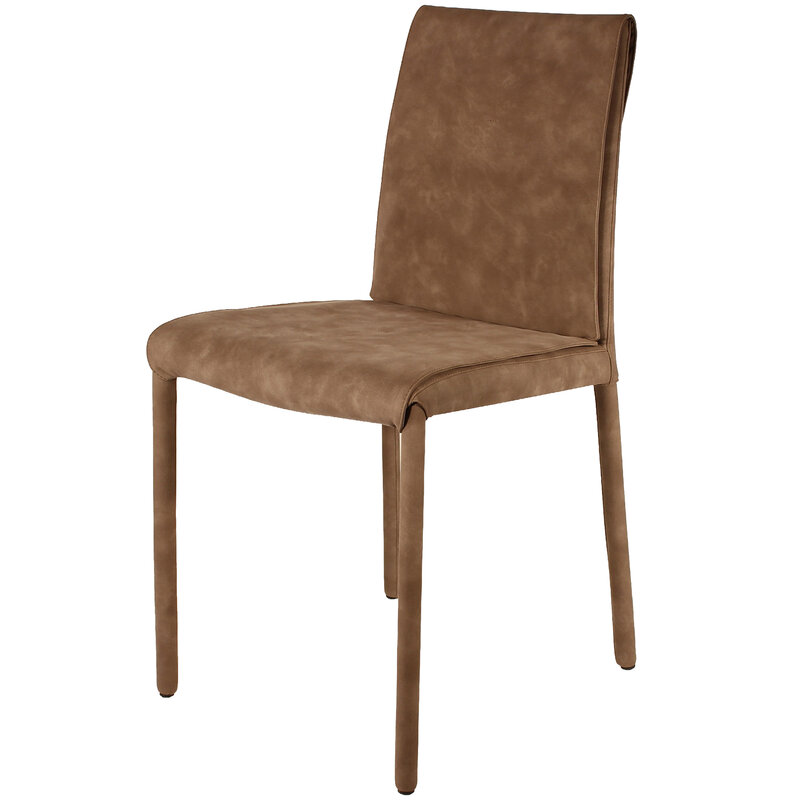 Busetto S458 Modern chair with internal steel frame, fully padded (legs included) with flexible PU foam, uphostered in different coverings: fabric, leather or eco-leather 1