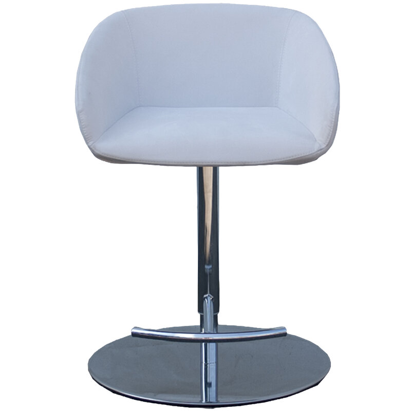 Busetto S481S Modern barsool with swivel metal base available chromed or black colour 2