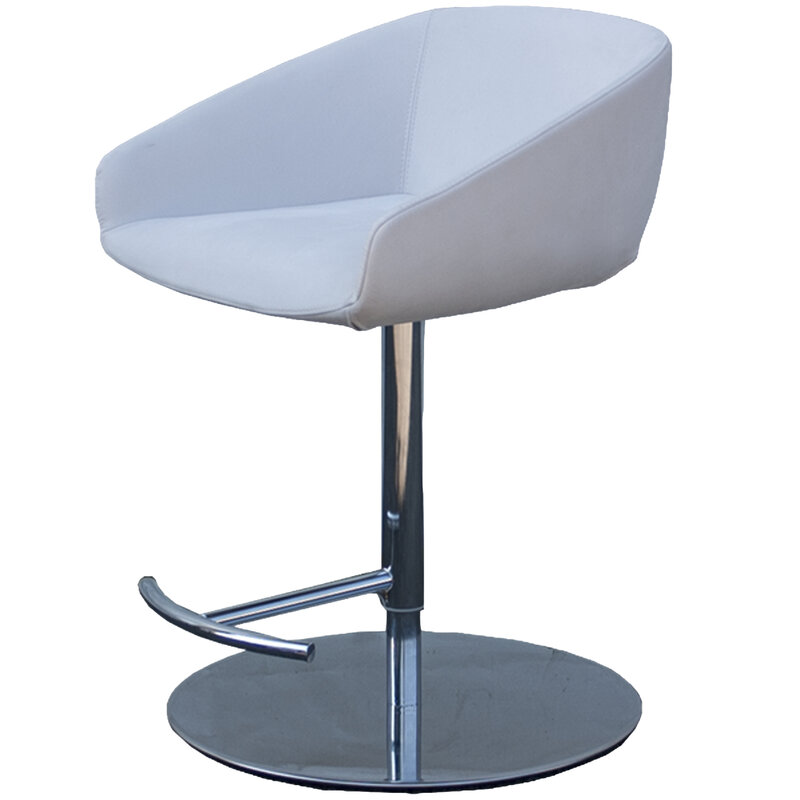 Busetto S481S Modern barsool with swivel metal base available chromed or black colour 1