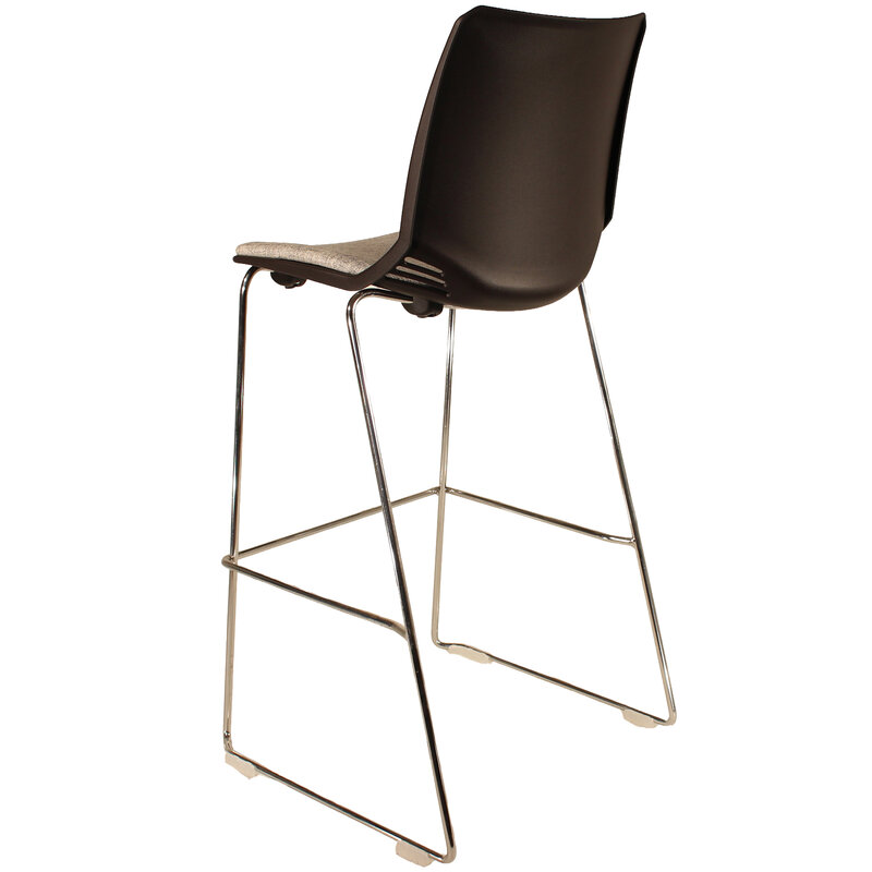 Busetto S510S <p><strong>ATTENZIONE: SEDIA DISPONIBILE PER ORDINI MULTIPLI DI 10 PEZZI.</strong><strong> </strong>Sgabello moderno con basamento a slitta in metallo cromato 4