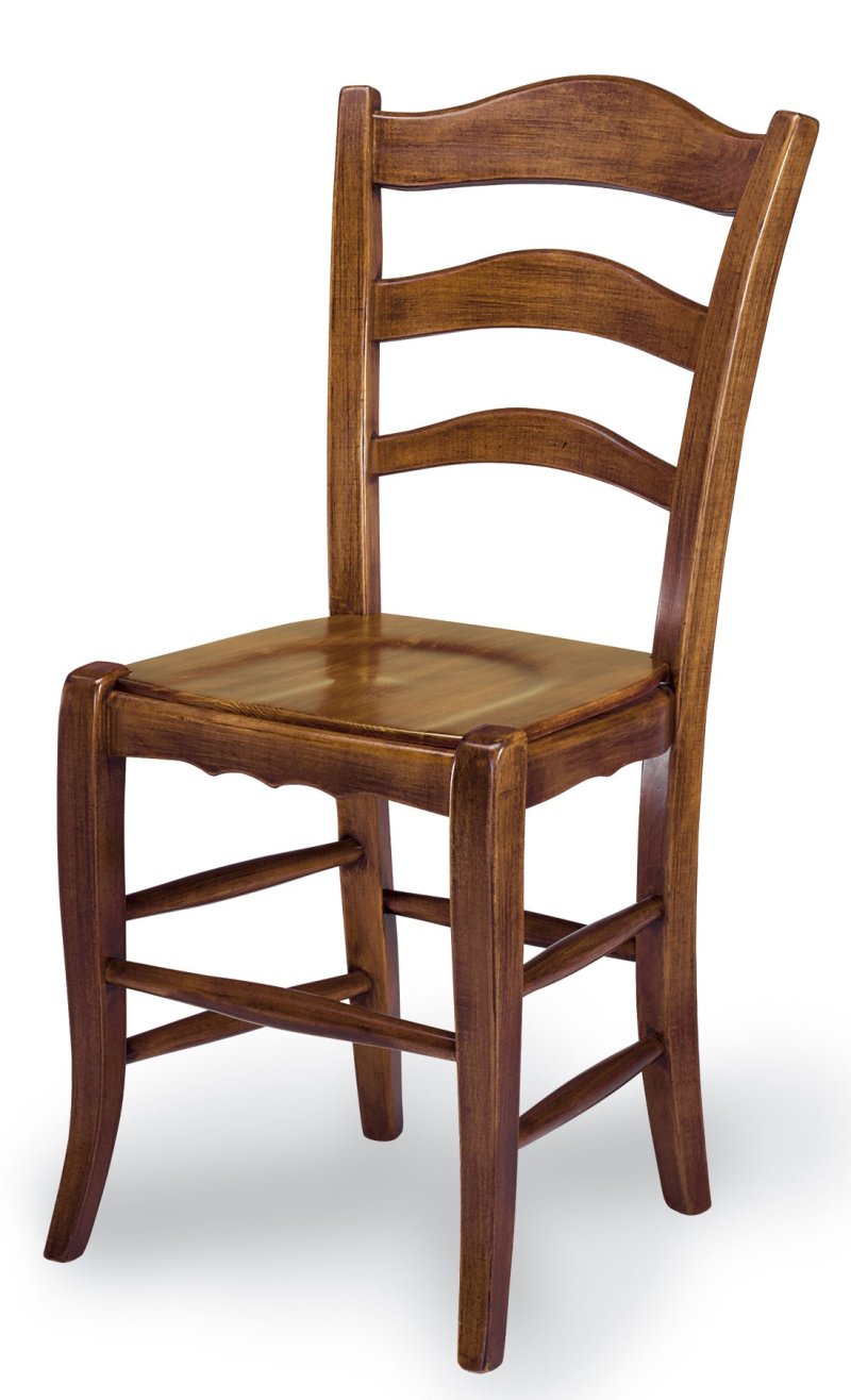 Busetto S957 Country style chair made in solid beech or ash wood, available in a choice of finishes 1