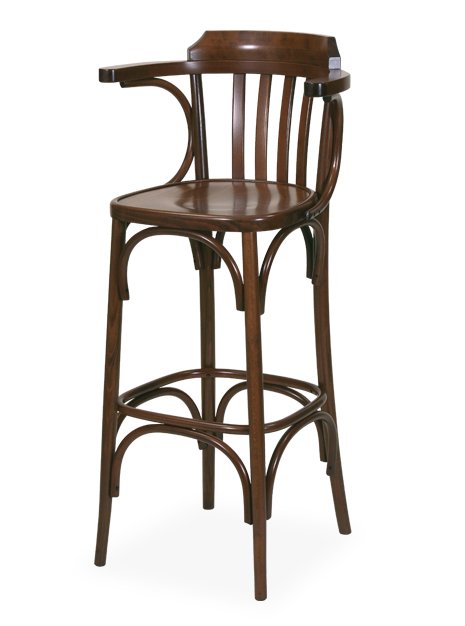 Busetto S905S Country style barstool made in solid beech wood, available in a choice of finishes 1